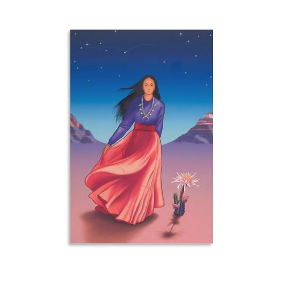 RC Gorman Paintings Poster Wall Art Poster Scroll Canvas Painting Picture Living Room Decor Home 24x36inch(60x90cm)