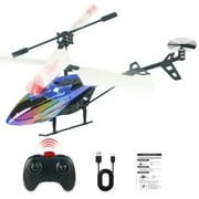 RC Helicopter,Radio Control Helicopter for Kids Mini DroneCosmic Flying Orb Toy Grame 2.4GHz RC Aircraft LED Light RC Toys for Kids Adults