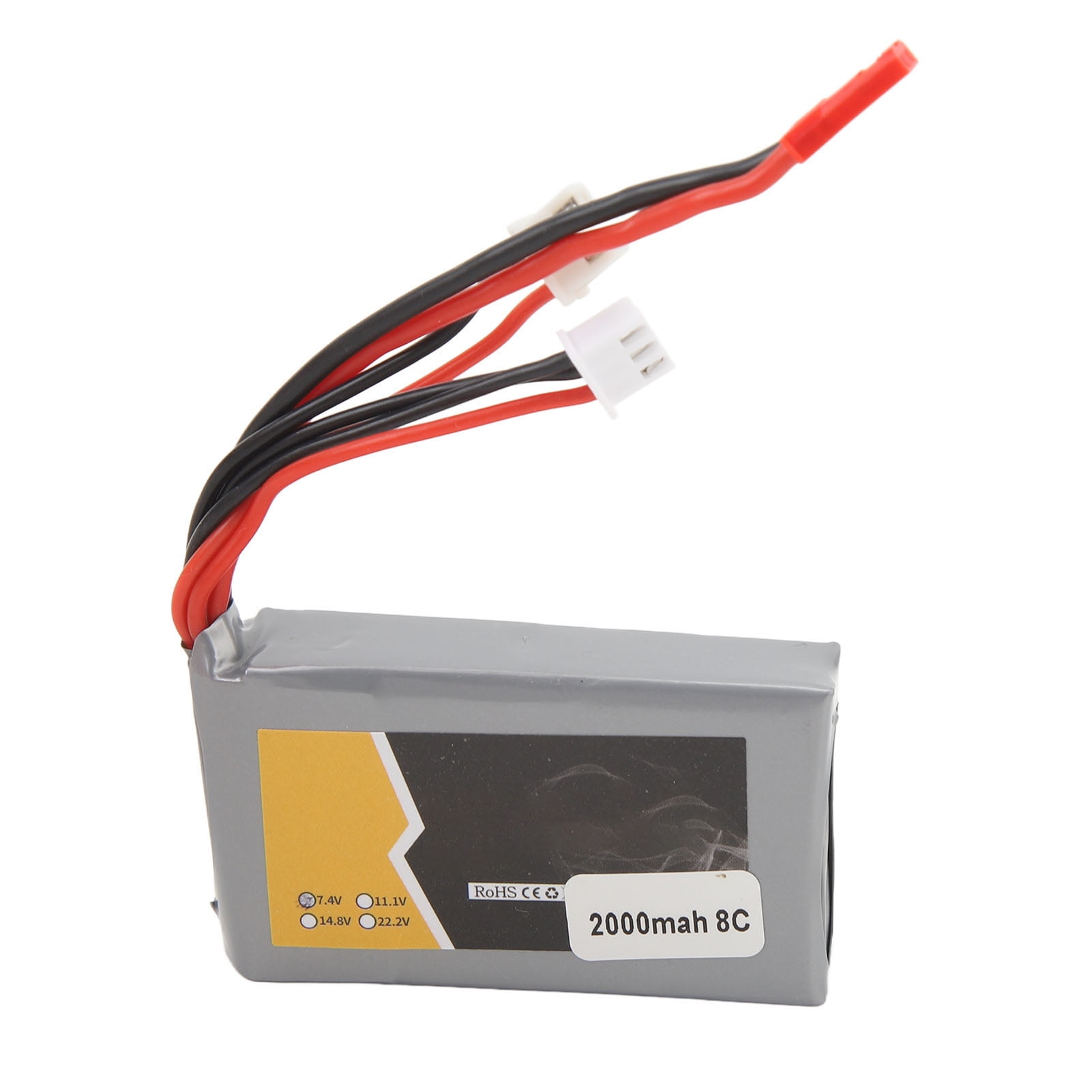 RC Lipo Battery 7.4V 2000MAH Overcharge Protection Short Circuit