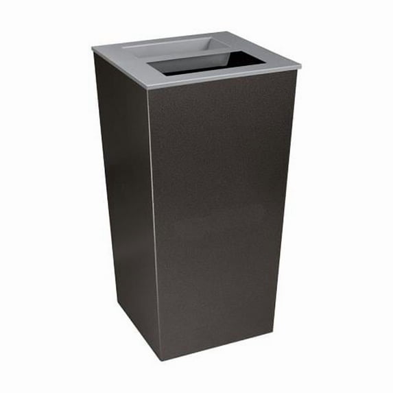 RC-MTR-34 A-T HCCL 34 gal Metro Hammered Charcoal Trash Receptacle with Ash Cup
