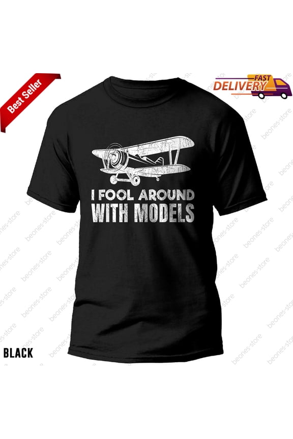 RC Model Airplane T-Shirt, Funny Prop Plane Pilot Gift for Aviation Lovers Tee