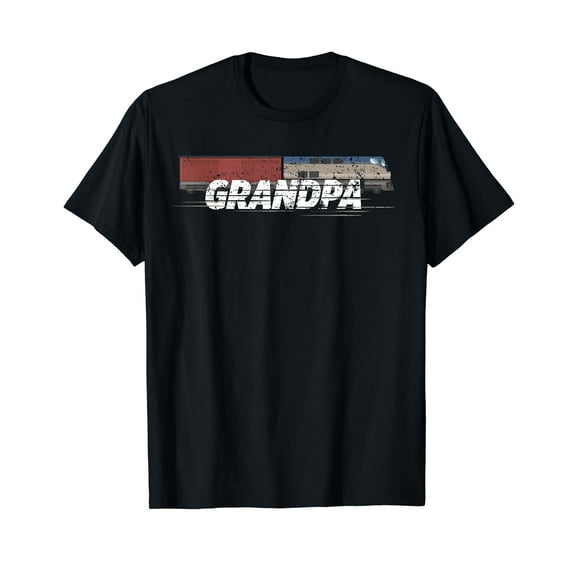 RC Model Train Shirt Grandpa Train Boxcar HO Scale