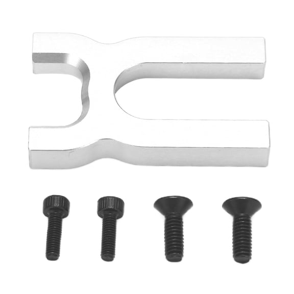 RC Motor Mount, Aluminum Center Differential Mount Front Fixing Frame Compatible for Ar-rma Kraton 6S B-LX V4 1/7 Mojave, RC Car Part, RC Car Upgrade Parts[silvery]