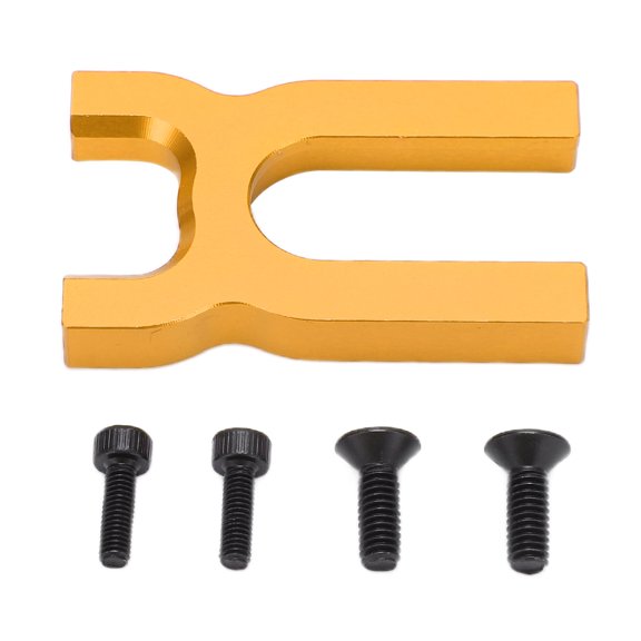 RC Motor Mount, Aluminum Center Differential Mount Front Fixing Frame Compatible for Ar-rma Kraton 6S B-LX V4 1/7 Mojave, RC Car Part, RC Car Upgrade Parts[golden]