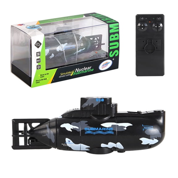 RC Nuclear Submarine, 2.4G Mini Portable Lightweight RC Boat Model with Long-range Remote System, Suitable for Pools/Lakes/Bathtubs, Collectible Gift for Adults (RTR Version)