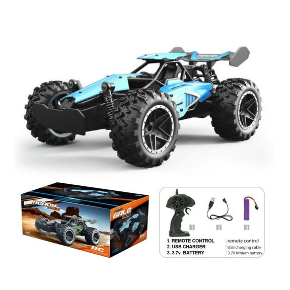 RC Off-Road Car, 1:18 High-Speed RC Car 2.4GHz All Terrain Remote Control Vehicle with Shock Absorbers, High-Speed Remote Control Buggy for Adults and Teens
