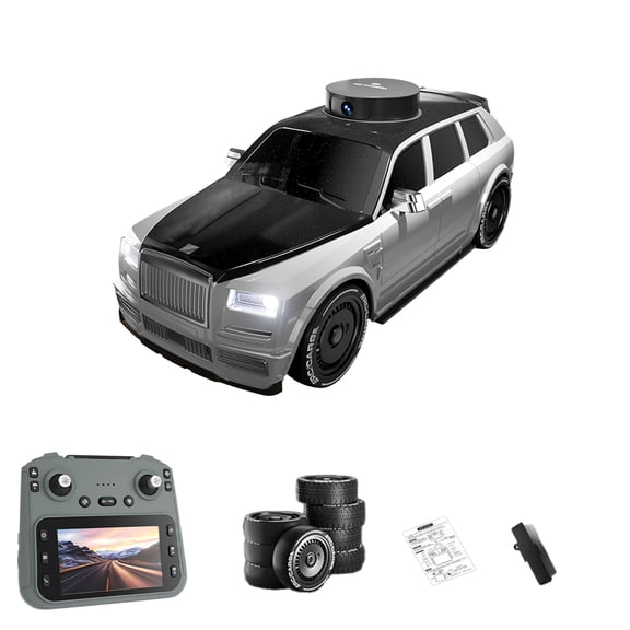 RC Off-Road Truck, RC 911S Remote-Control Car With Elevating Camera, 270° Rotation, HD Video, For Indoor Racing, Outdoor Courses And Adult Hobby Display - White