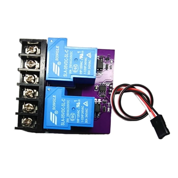 RC PWM Relay Switch Module for RC Aircraft,High-Current RC Model Relay, 1CH Servo Signal Control 2-Way Electronic Switch 5V Receiver 10A 250VAC 30VDC LED Indicator