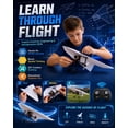 thumbnail image 1 of RC Paper Airplane Kit with Gyro Stabilizer – DIY Drone Paper Airplane Motor – Electric Remote Control Plane with Dual Propellers – Lightweight Foldable Flying Stem Toy (1 Battery), 1 of 7