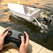 RC Paper Boat Remote Control DIY Science Craft Kit with Double Propeller