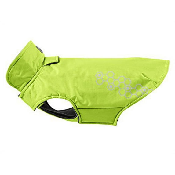 RC Pet Products Venture Outerwear Fleece Lined, Reflective, Water Resistant Dog Coat, Size 8, Lime Punch