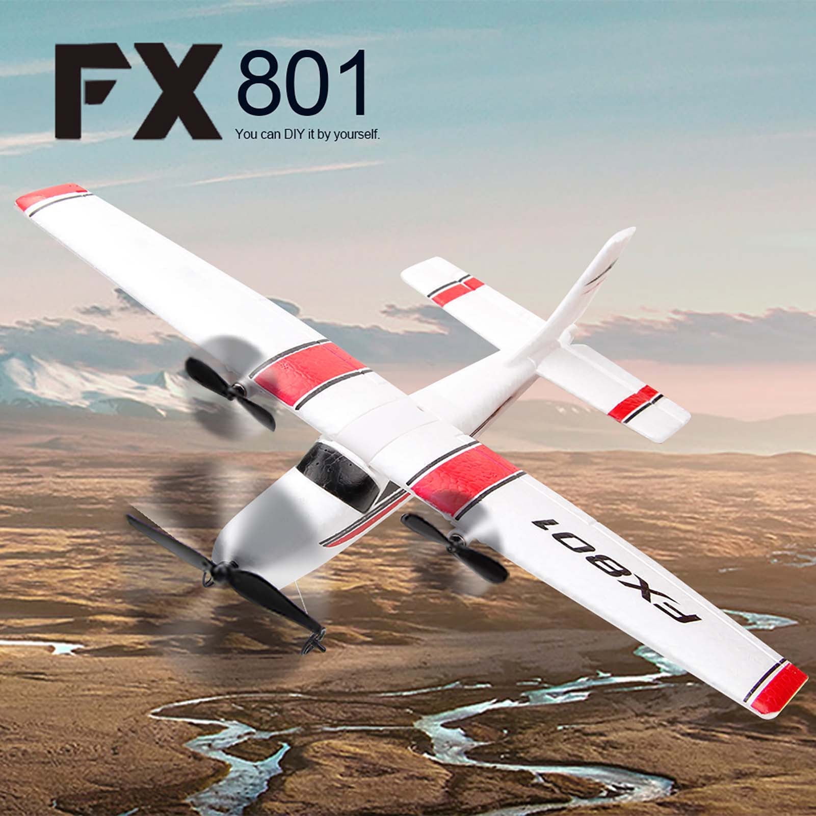 RC Plane, 2.4GHz 2 Channel Remote Control Airplane, EPP Foam RC Airplane, Fixed Wing RC Aircraft, Easy to Fly RC Glider for Beginners and Adult