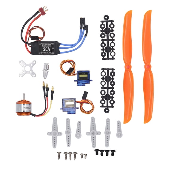 RC Plane Accessories Kit, SG90 Micro Servo Professional RC Airplane Accessories Kit With T Plug For Quadcopter