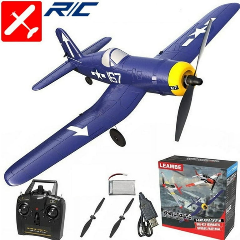 F4U Corsair 4Ch Electric RC Airplane, Remote Control Toy Fighter