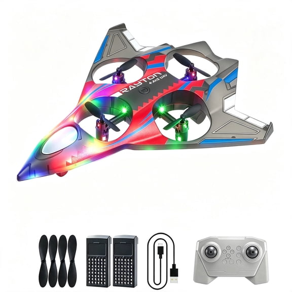KIDSNADO RC Plane Foam Remote Control Airplane, 360° Flip Stunt Plane for Kids Adults and Beginners, Fighter Jet Style with Easy Controls