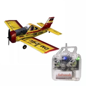 RC Plane Gyro-Stabilized Agricultural RC Airplane, 4-Channel 12.6″ Micro Remote Control Aircraft, Water & Land Flying, Left-Hand Throttle, Beginner-Friendly Glider for Adults (with 2 Battery)