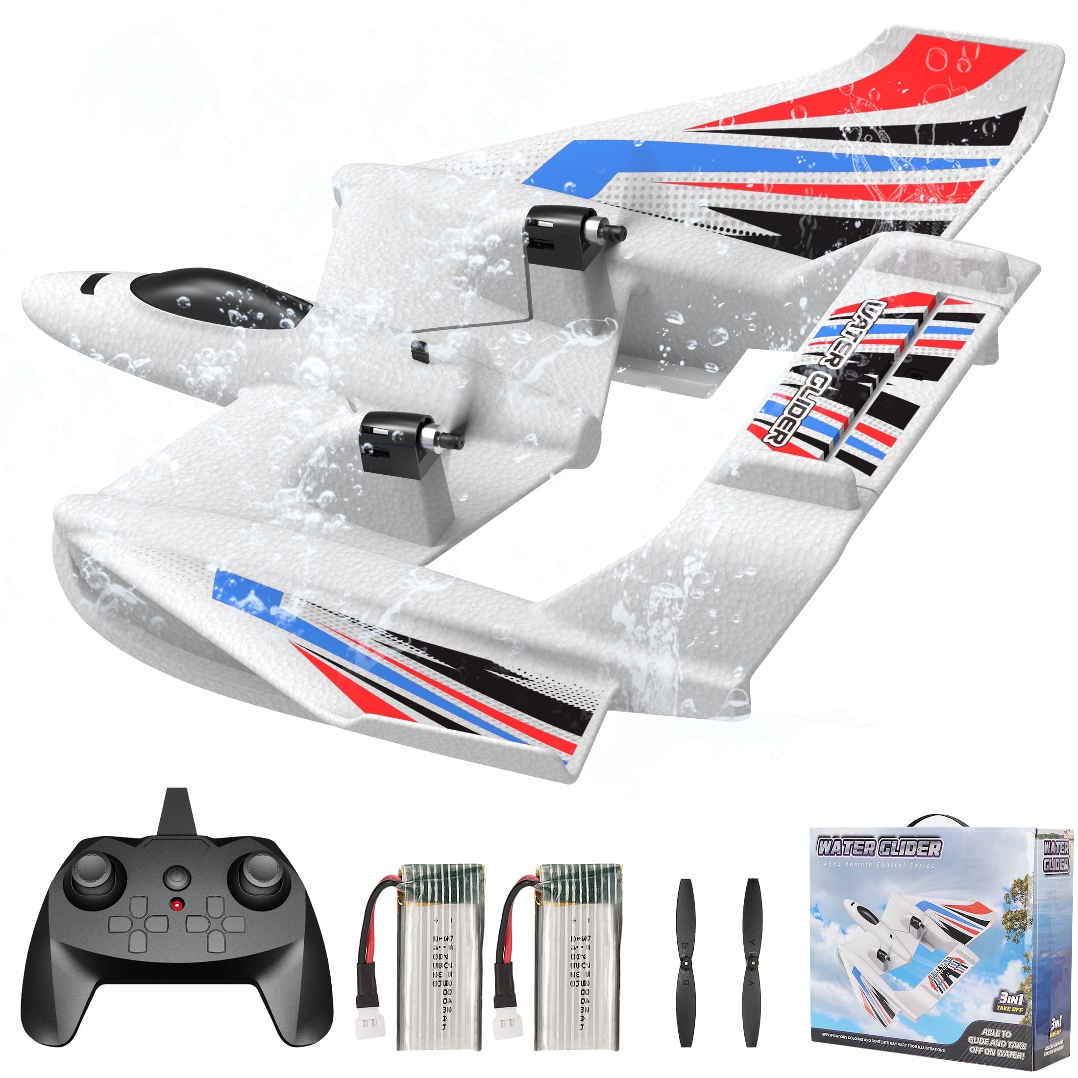 RC Plane Toy, Lightweight Foam Ready-to-Fly Remote Control Airplane with 3-Axis Gyro, for Kids & Beginner