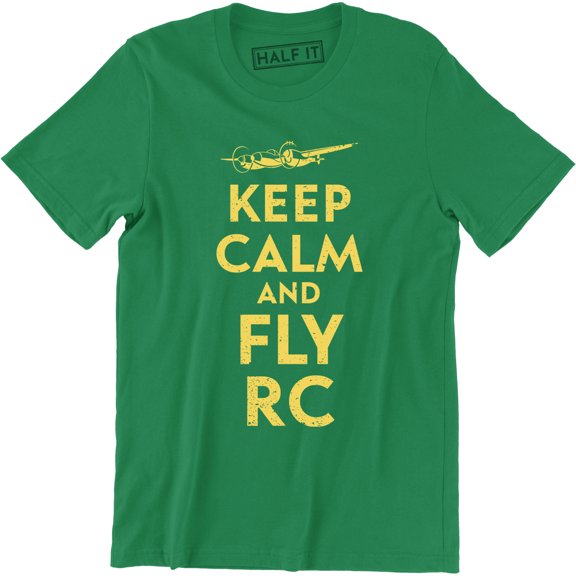 RC RC Plane Jet Keep calm and Fly RC Remote Controlled Tee Shirt