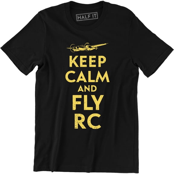 RC RC Plane Jet Keep calm and Fly RC Remote Controlled Tee Shirt