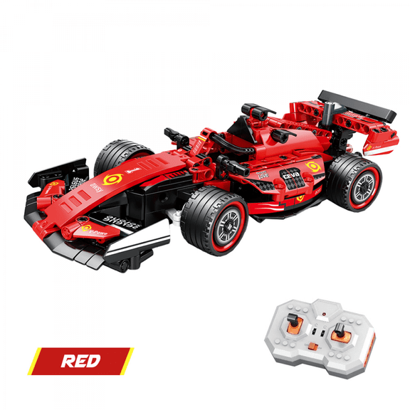 RC Race Car Building Set 1:24 Formula Remote Control Car for Teens 14+ Collectible Home Decor Birthday Gifts-Red