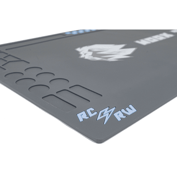 RC Raceworx Workbench Mat 18"x36" - Worx Edition in Black & Blue