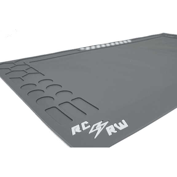 RC Raceworx Workbench Mat 18"x36" - Worx Edition in Black & White