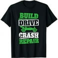 thumbnail image 1 of RC Racing Build Drive Crash Repair Radio Control RC Car T-Shirt, 1 of 6