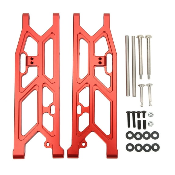 RC Rear Suspension Arm Aluminum Alloy High Strength RC Car Rear Swing Arm for 1/7 1/8 Red