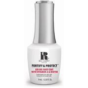 Red Carpet Manicure Fortify & Protect LED Gel Base Coat   Strengthens Nails with Vitamin A & Biotin, Prevents Brittleness, Long-Lasting Gel Nail Protection for Healthier, Stronger Nails 0.3 Fl Oz