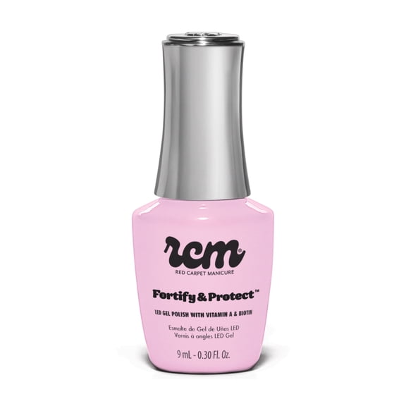 Red Carpet Manicure Fortify & Protect LED Gel Nail Color - Long-Lasting, Vibrant, Professional Quality, High Shine, Chip-Resistant - Infused with Vitamin A & Biotin (Simply Adorable, 0.3 Fl Oz)