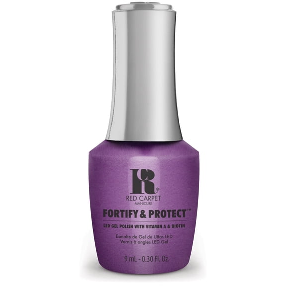 Red Carpet Manicure Fortify & Protect LED Gel Nail Color - Long-Lasting, Vibrant, Professional Quality, High Shine, Chip-Resistant - Infused with Vitamin A & Biotin (The Magic Hour, 0.3 Fl Oz)