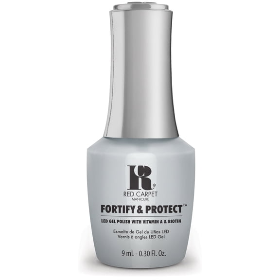 Red Carpet Manicure Fortify & Protect Lightest Blue Crme Gel Polish for Strong, Healthy Nails - Infused with Vitamin A & Biotin - (A New Start) Led Nail Gel Color, 0.3 Fl Oz