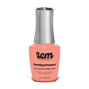 Red Carpet Manicure Fortify & Protect Neon Coral Cr me Gel Polish for Strong, Healthy Nails - Infused with Vitamin A & Biotin - Sunset Cruising Led Nail Gel Color, 0.3 Fl Oz