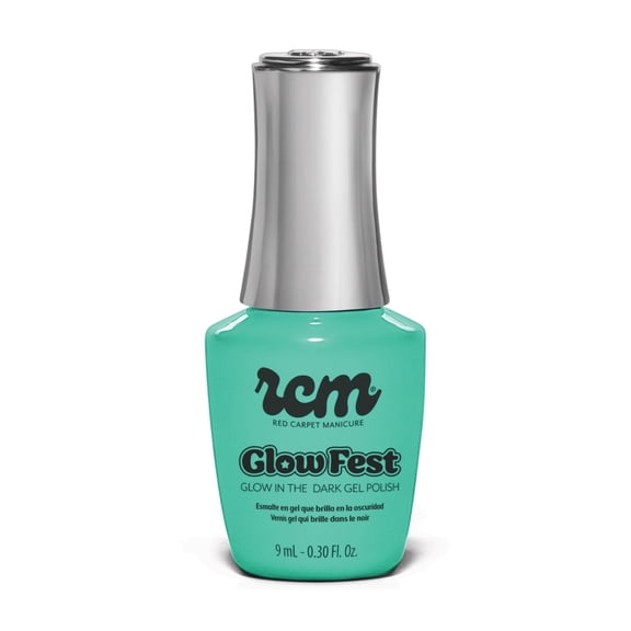 Red Carpet Manicure Glow Fest  Glow-in-the-Dark Neon Gel Polish  Festival-Ready, Vibrant, and Long-Lasting  Charges in Any Light, No UV Needed (Turn Up The Glow, 0.3 Fl Oz)