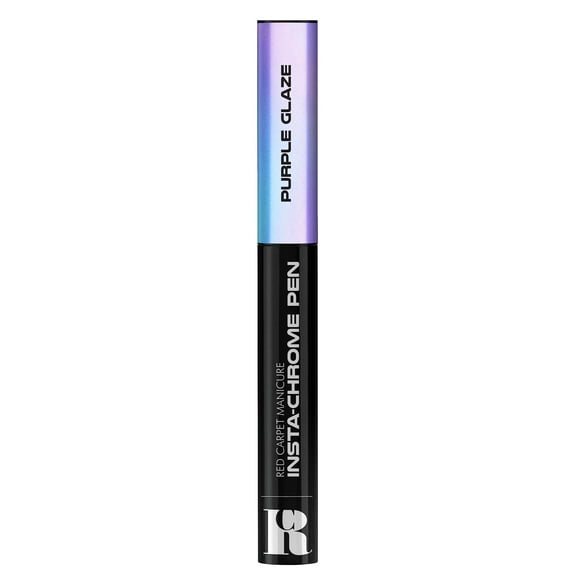 Red Carpet Manicure Insta-Chrome Pens - Fast & Easy Chrome Finish for Nails, No Mess, LED Cured, Multi-Dimensional Shades, High Shine, Instant Chrome Effect (Purple Glaze, 0.5g)