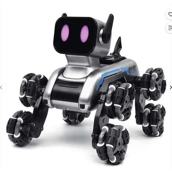 RC Robot Dog Children's Remote Control Car Intelligent Robot Dog Gesture Induction Deformation Eight Wheel Stunt Electric Mechanical Dog Toy