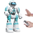 thumbnail image 1 of RC Robot Intelligent Programmable Toy for Kids Ages 3-8, Voice Recording and Playback, Remote Control with Gesture Control, Music Dance and LED Lights, 1 of 10
