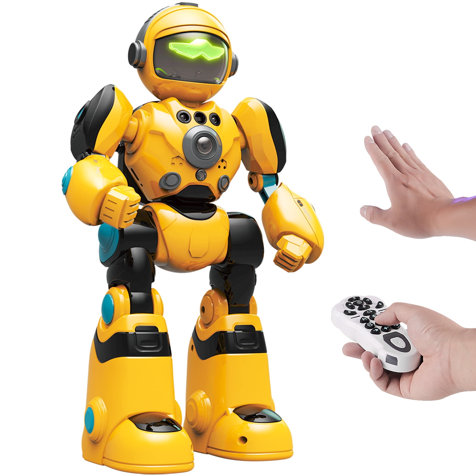 Computer Programmable Toy RC Robot Intelligent Programmable Toy for Kids Ages 3-8, Voice ...