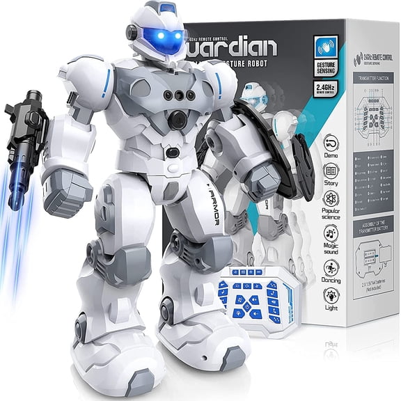 RC Robot Toys for Kids,Large Programmable Remote Control Smart Walking Dancing Robot Toy Gift with Gesture & Sensing for Age 6 7 8 9 10 Year Old Boys for Birthday Gift Present