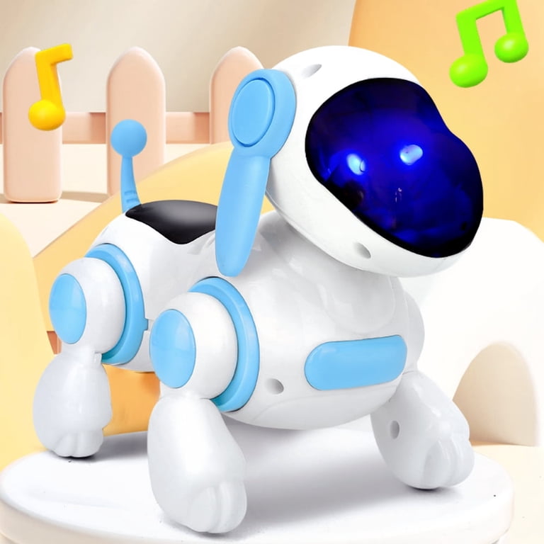 Tyethy Robot Dog Toy Interactive Pet Puppy Robotic Toy with Light