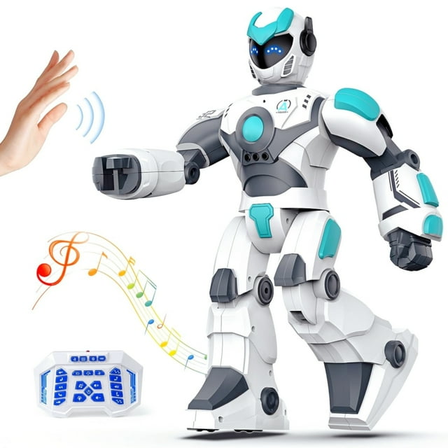RC Robot Toys for Kids, 15.4" Large Remote Control Robot, Voice Gesture
