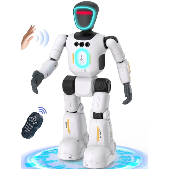 Gmdisc RC Robot Toys for Kids, Gesture Sensing Robots Toy, Singing Dancing Voice Recording Programmable Robot, Birthday Gift for Age 3 -8 Boys Girls