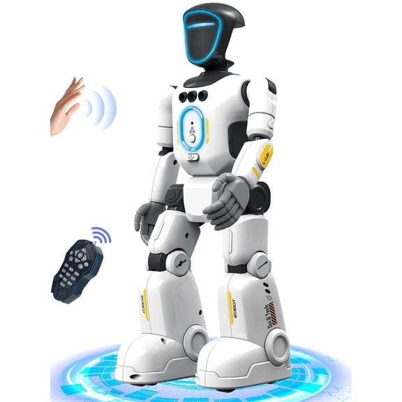 Gmdisc RC Robot Toys for Kids, Gesture Sensing Robots Toy, Singing Dancing Voice Recording Programmable Robot, Birthday Gift for Age 3 -8 Boys Girls