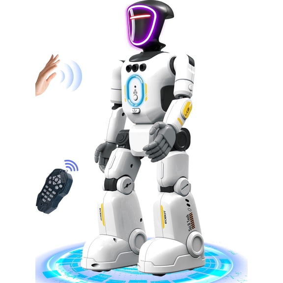 Gmdisc Remote Control Robot Toys for Kids,Interactive Smart Robot with Singing Dancing Programmable & Gesture Sensing,Birthday Gift for 3+ Years Old Boys Girls