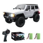 RC Rock Crawler 4x4 RC Jeep Truck 1/18 Scale Remote Control Crawler All Terrain 370 Motor 3 Speeds Lighting System  Hobby Model for Adult