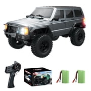 RC Rock Crawler 4x4 RC Jeep Truck 1/18 Scale Remote Control Crawler All Terrain 370 Motor 3 Speeds Lighting System  Hobby Model for Adult