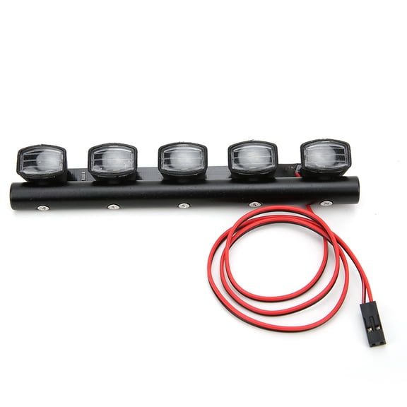 RC Roof Light Bar, 4/5/6 LED Options, Lightweight Plastic For Remote Control Cars Crawlers
