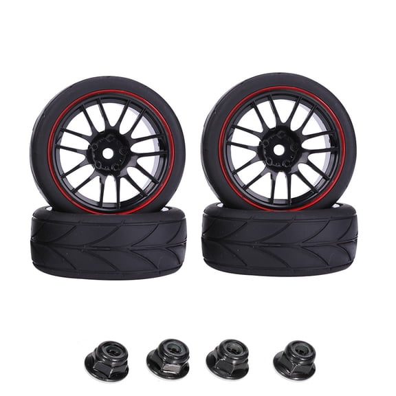 RC Rubber Made Novelty Buggy Tire Wheel Rims for Wltoys 144001 1/10 Model Car