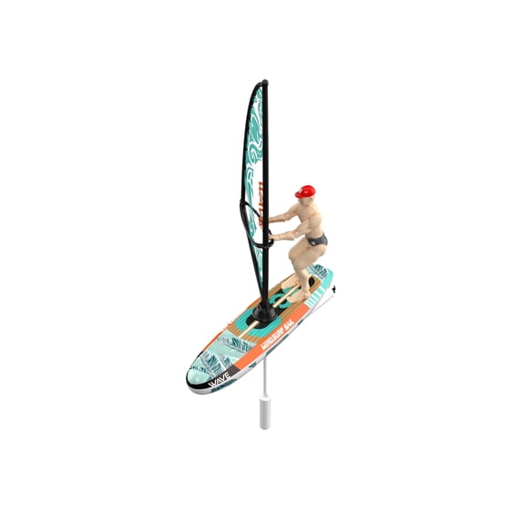 Remote Controlled Ship RC Sailboard Surfing Boat , 2.4G Remote Control Boat with LED Lights ...
