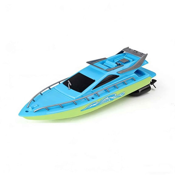 RC Speed Boat Toy - Waterproof Remote Control Boat with Antenna, Four-Way Driving, High-Performance Motor, Long-Range Control, Requires 3xAA Batteries B